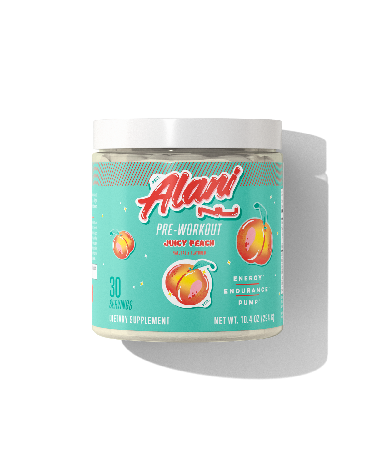 Front view of Pre-workout - Juicy Peach.