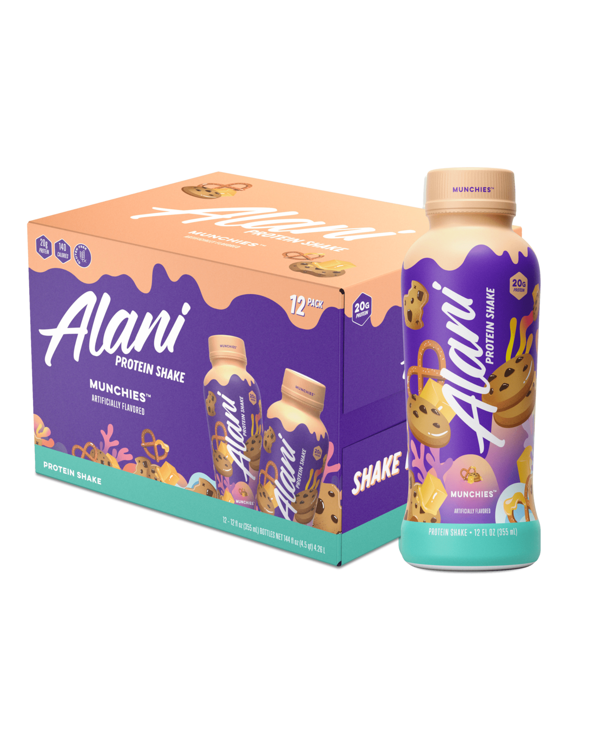 Alani Nu Protein Shake, Cookies & Cream - 12.0 fl oz